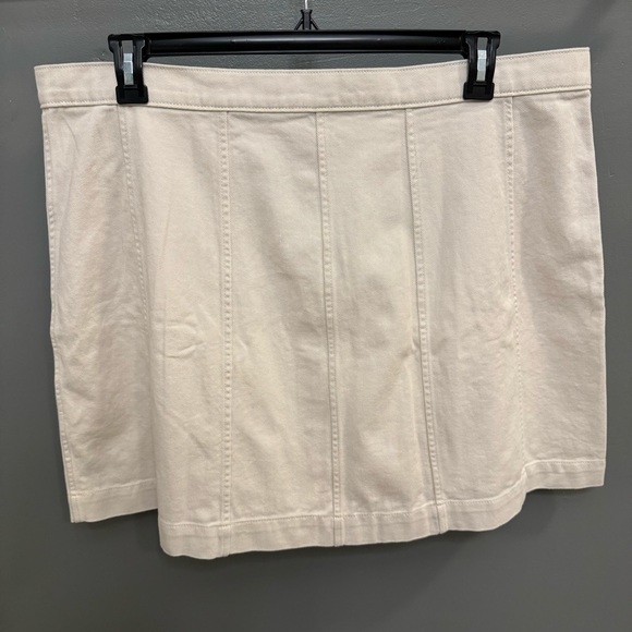 NWT Banana Republic Factory Button-Front Twill Mini Skirt Size 20 - Picture 6 of 8
